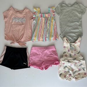 Bundle Baby Girl Clothes / Kids Collection with Pink,and Multicolor Outfits